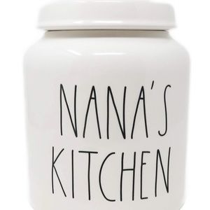 Rae Dunn Nanas kitchen canister in new condition only displayed